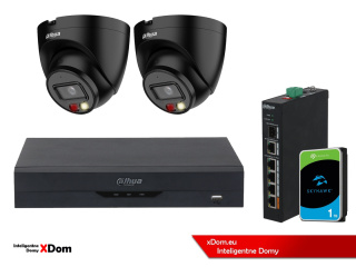 Zestaw monitoringu IP Dahua 2 Kamery IP 4mpx dysk twardy