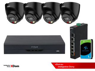 Zestaw monitoringu IP Dahua 4 Kamery IP 4mpx dysk twardy