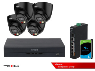 Zestaw monitoringu IP Dahua 4 Kamery IP 4mpx dysk twardy