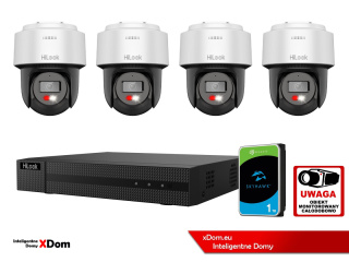 Zestaw monitoringu Hilook 4 kamery IP PTZ 2MP PTZ-N2MP-P 2.8mm