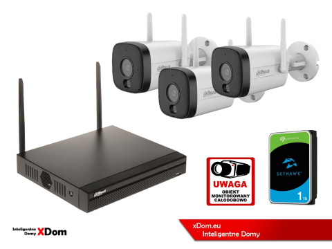Zestaw monitoringu IP WI-FI Dahua IPC-HFW1539DTK1-SW-PV-0280B