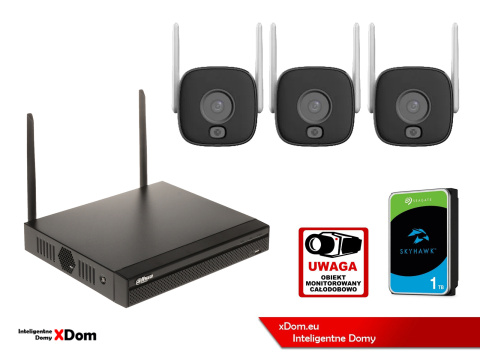 Zestaw monitoringu IP WI-FI Dahua IPC-HFW1539DTK1-SW-PV-0280B