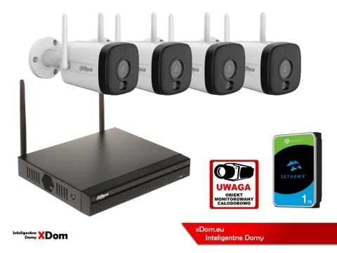 Zestaw monitoringu IP WI-FI Dahua IPC-HFW1539DTK1-SW-PV-0280B