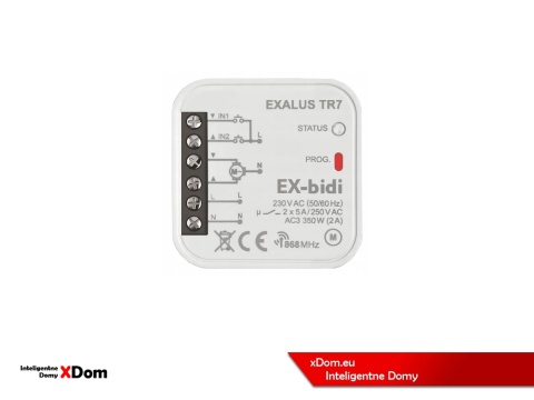 STEROWNIK ROLET WIFI SMART HOME DOPUSZKOWY EX-BIDI EXALUS