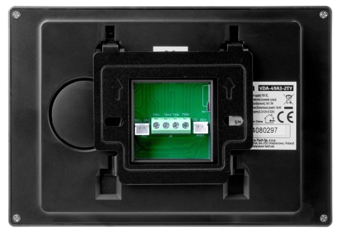 Wideodomofon EURA 2-żyłowy VDP-49A3-2TY czarny Tuya