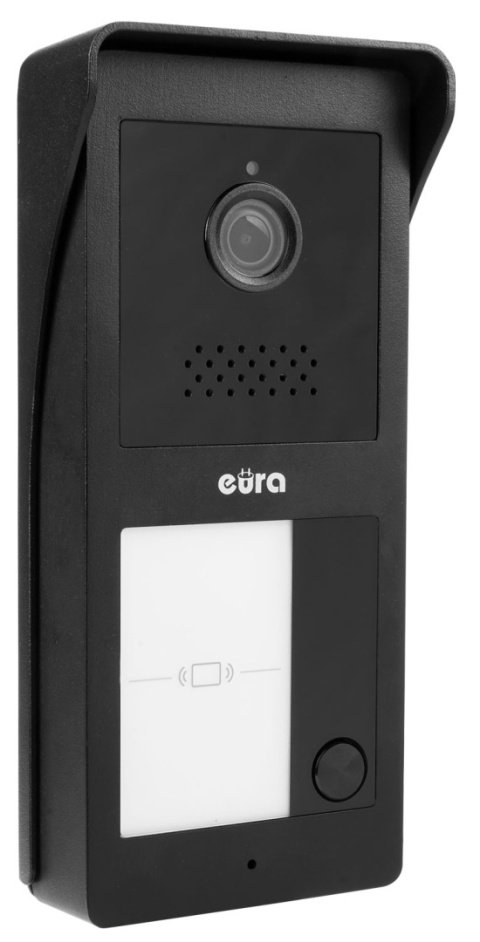 Wideodomofon EURA 2-żyłowy VDP-49A3-2TY czarny Tuya