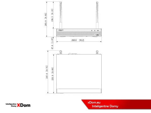 Zestaw monitoringu IP Dahua Bezprzewodowa 2 kamery 5MPx P5AE-PV i rejestrator z 1TB