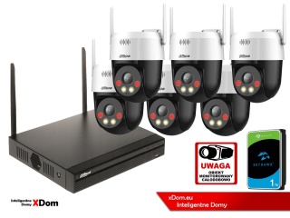 Zestaw monitoringu IP Dahua Bezprzewodowa 6 kamer 5MPx P5AE-PV i rejestrator