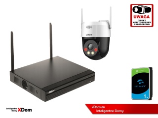 Zestaw monitoringu IP Dahua Bezprzewodowa kamera 5MPx P5AE-PV i rejestrator z dyskiem