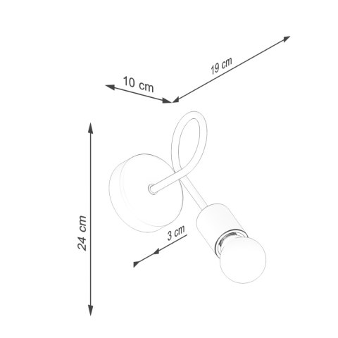 Kinkiet EMBER czarny