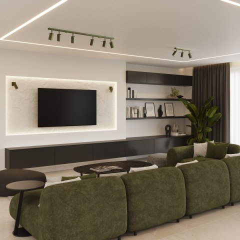 Kinkiet RING zielony oliwkowy