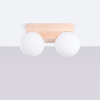 Plafon BULBO 2 naturalne drewno