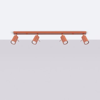 Plafon RING 4L ochra czerwona