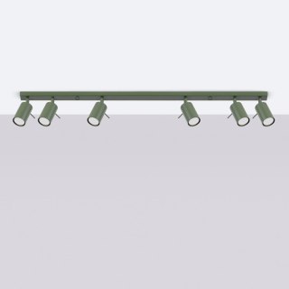 Plafon RING 6L zielony oliwkowy