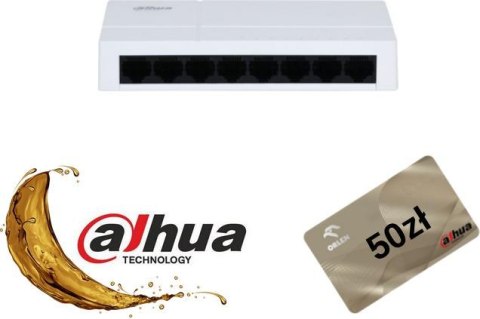 SWITCH DAHUA PFS3008-8GT-L-V2 + gratis