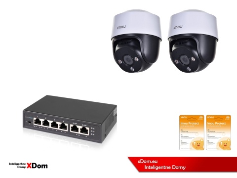 Zestaw 2 kamer IP Imou Cruiser 4MP POE z chmurą Imou Protect Basic KAMERA IP IMOU POE 4MP IPC-S41FAP