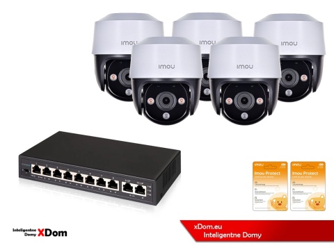 Zestaw 5 kamer IP Imou Cruiser 4MP POE IPC-S41FAP z chmurą Imou Protect Basic