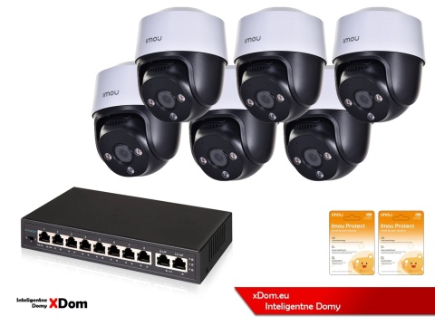 Zestaw 6 kamer IP Imou Cruiser 4MP POE z chmurą Imou Protect Basic