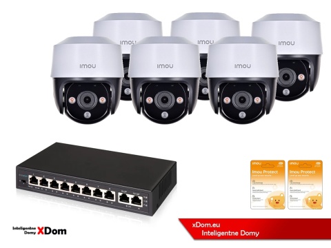 Zestaw 6 kamer IP Imou Cruiser 4MP POE z chmurą Imou Protect Basic