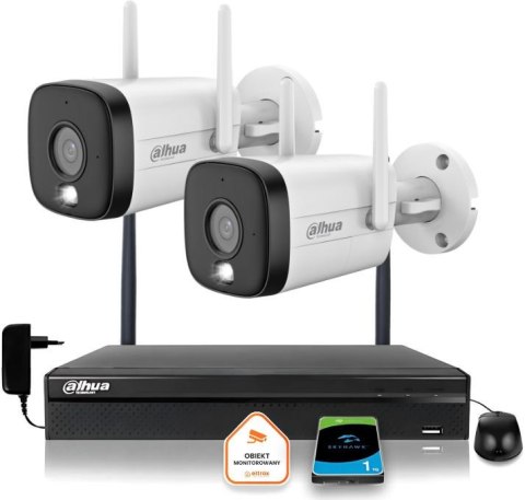 Zestaw monitoringu IP Dahua 2 Kamery WI-FI IPC-HFW1339DTK1-SAW-IL-0280B