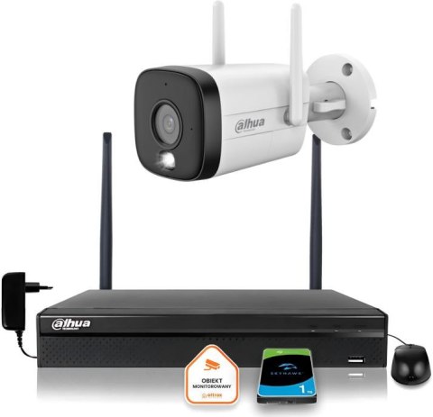 Zestaw monitoringu IP Dahua Kamera WI-FI IPC-HFW1339DTK1-SAW-IL-0280B 3MPxsmart podwójne oświetlenie