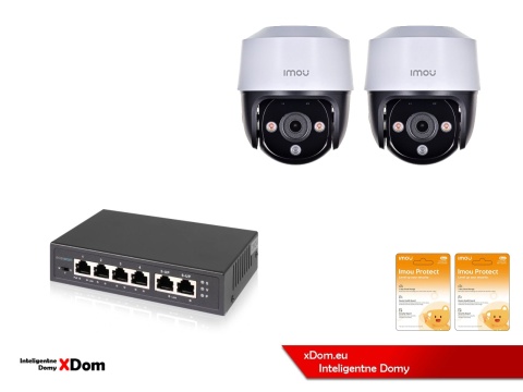 Zestaw monitoringu Imou 2 kamery obrotowe IPC-S21FAP 2MPx PoE