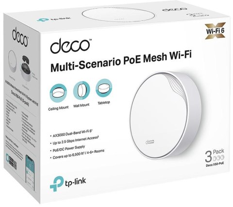 DOMOWY SYSTEM MESH WIFI TP-LINK Deco X50-PoE(3-pack)