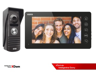 WIDEODOMOFON ZESTAW VDA-10A3 EURA CONNECT MONITOR 7 CALI VDA-05A3