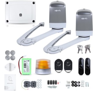 Zestaw Somfy Axovia 3S IO Comfort pack do 4m bram dwuskrzydłowych