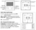 VIDOS Zestaw wideodomofonu skrzynka na listy z szyfratorem monitor 3,5 S1401D-SKM+M1022W