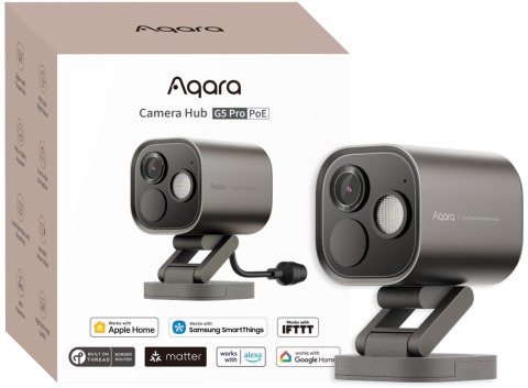 Aqara Camera Hub G5 Pro PoE Szara | Kamera IP | 1520p, Zigbee, CH-C03D