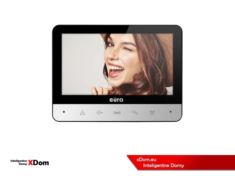 WIDEODOMOFON ''EURA'' CONNECT VDA-21A3_VDA-77A3 kolor 7'' obsługa 1 wejścia