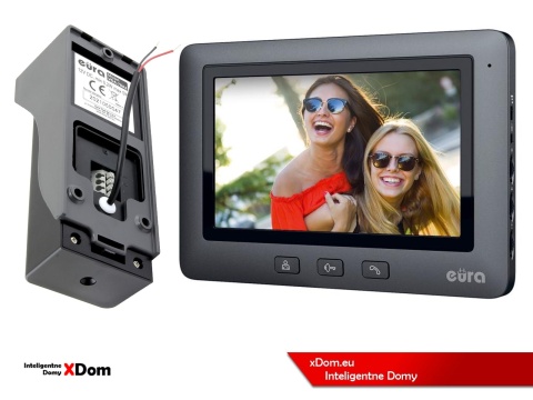 WIDEODOMOFON ''EURA'' CONNECT VDA-78A3_VDA-45A3_BLACK