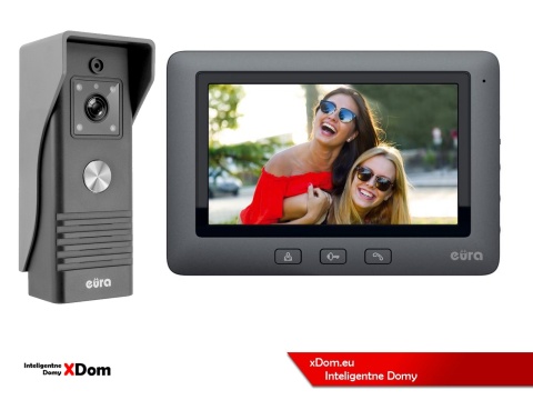 WIDEODOMOFON ''EURA'' CONNECT VDA-78A3_VDA-45A3_BLACK