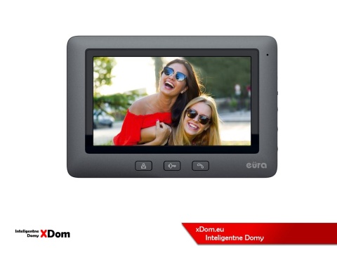 WIDEODOMOFON ''EURA'' CONNECT VDA-78A3_VDA-45A3_BLACK