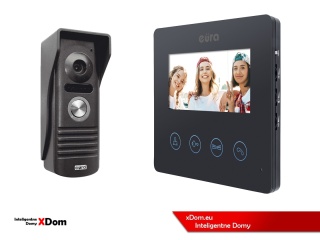 WIDEODOMOFON ZESTAW VDA-10A3 EURA CONNECT MONITOR 4,3 CALI VDA-52A3 BLACK