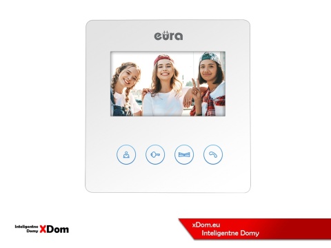 WIDEODOMOFON ZESTAW VDA-10A3 EURA CONNECT MONITOR 4,3 CALI VDA-52A3