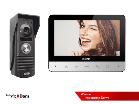 WIDEODOMOFON ZESTAW VDA-10A3 EURA CONNECT MONITOR 7'' CALI VDA-77A3