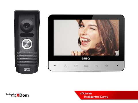 WIDEODOMOFON ZESTAW VDA-10A3 EURA CONNECT MONITOR 7'' CALI VDA-77A3