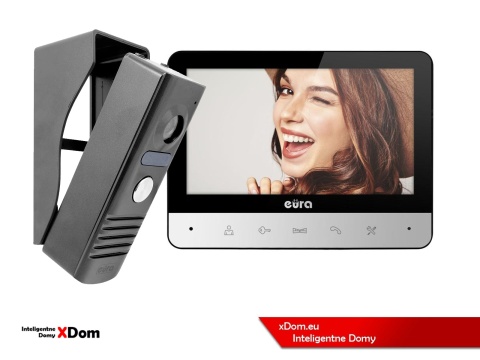 WIDEODOMOFON ZESTAW VDA-10A3 EURA CONNECT MONITOR 7'' CALI VDA-77A3