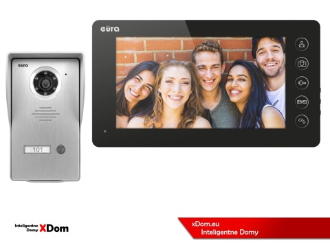 WIDEODOMOFON ZESTAW VDA-21A3 EURA CONNECT MONITOR 7 CALI VDA-05A3