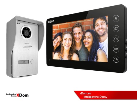 WIDEODOMOFON ZESTAW VDA-21A3 EURA CONNECT MONITOR 7 CALI VDA-05A3
