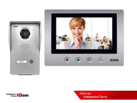 WIDEODOMOFON ZESTAW VDA-21A3 EURA CONNECT MONITOR 7 CALI VDA-20A3