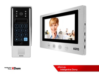 Zestaw Wideodomofonu Eura stacja bramowa z szyfratorem i czytnikiem RFID VDA-80A3 monitor 7'' VDA-20A3