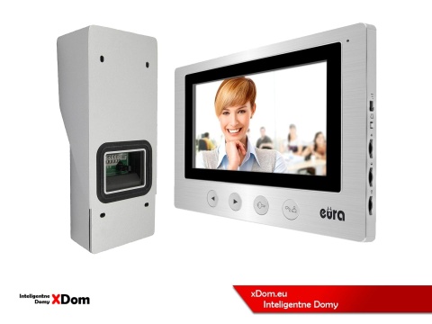 Zestaw Wideodomofonu Eura stacja bramowa z szyfratorem i czytnikiem RFID VDA-80A3 monitor 7'' VDA-20A3