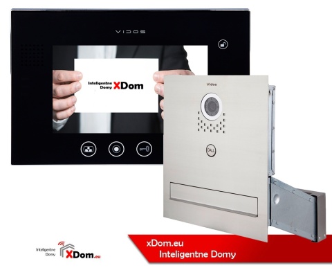 Zestaw wideodomofonu skrzynka na listy Vidos S551-SKM M670B