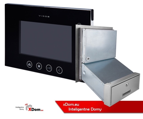 Zestaw wideodomofonu skrzynka na listy Vidos S551-SKM M670B