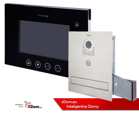 Zestaw wideodomofonu skrzynka na listy Vidos S551-SKM M670B