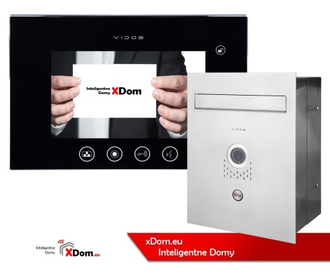 Zestaw wideodomofonu skrzynka na listy Vidos S551-SKP M670BS