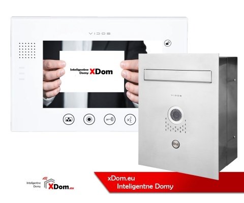 Zestaw wideodomofonu skrzynka na listy Vidos S551-SKP M670W